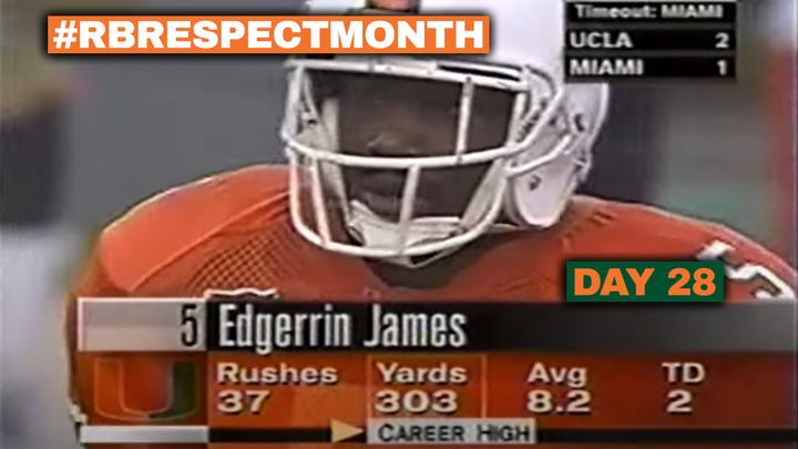 RB Respect Month, Day 28: Edgerrin James vs. UCLA (1998)