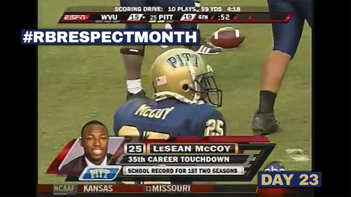 RB Respect Month, Day 23: LeSean McCoy vs. West Virginia (2008)
