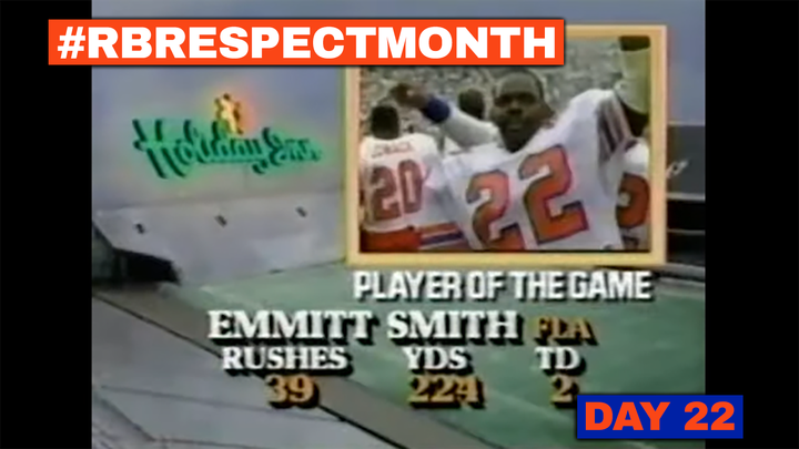 RB Respect Month, Day 22: Emmitt Smith vs. Alabama (1987)