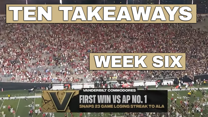 10 Takeaways: Week Six