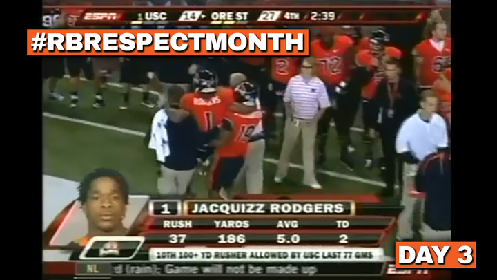 RB Respect Month Vol. 2, Day Three: Jacquizz Rodgers and Oregon State take down USC (2008)