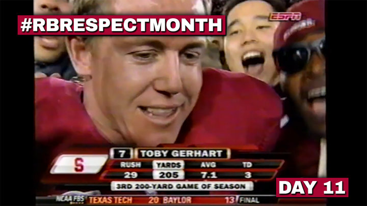 RB Respect Month Vol. 2, Day 11: Toby Gerhart's Heisman statement vs. Notre Dame (2009)