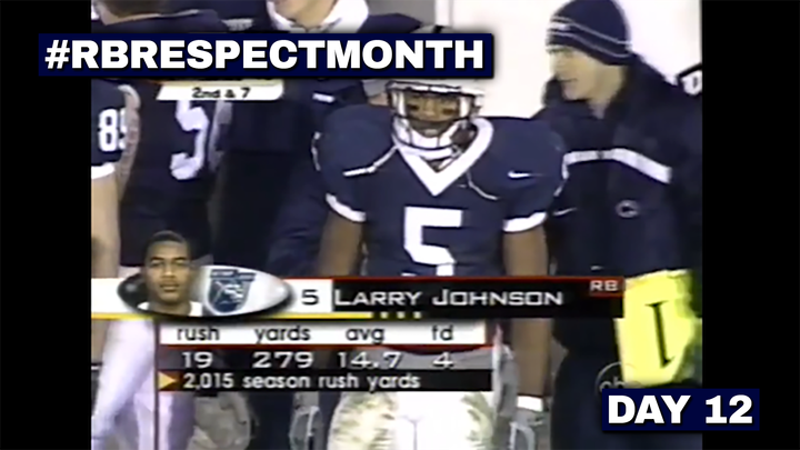 RB Respect Month Vol. 2, Day 12: Larry Johnson eclipses 2,000 yards in style (2002)