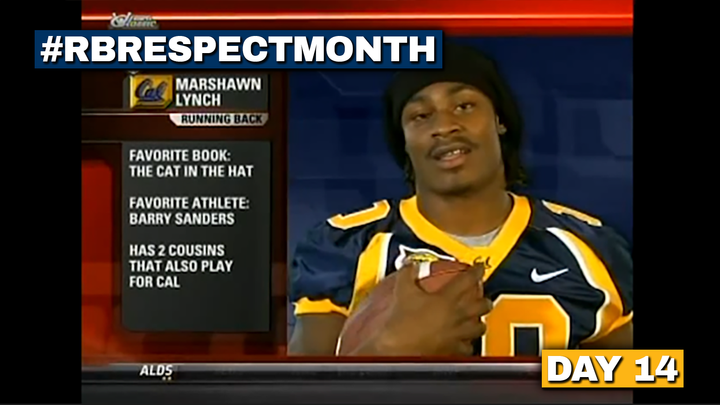 RB Respect Month Vol. 2, Day 14: Marshawn Lynch's career highlights at Cal