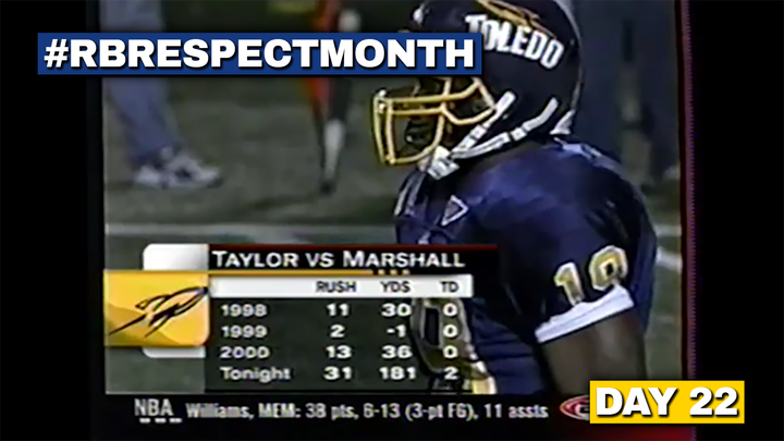 RB Respect Month Vol. 2, Day 22: Chester Taylor and Toledo end Marshall's MAC Title reign (2001)