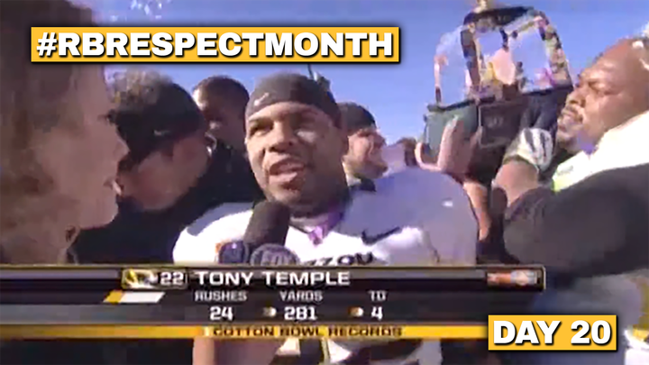 RB Respect Month Vol. 2, Day 20: Tony Temple's record-setting 2008 Cotton Bowl